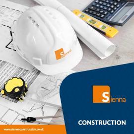 Corporate Brochure Front Cover - Hard Hat and drawing 